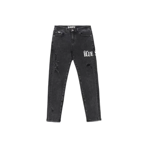 BLUESFLY Slim Fit Pants Jeans Men's