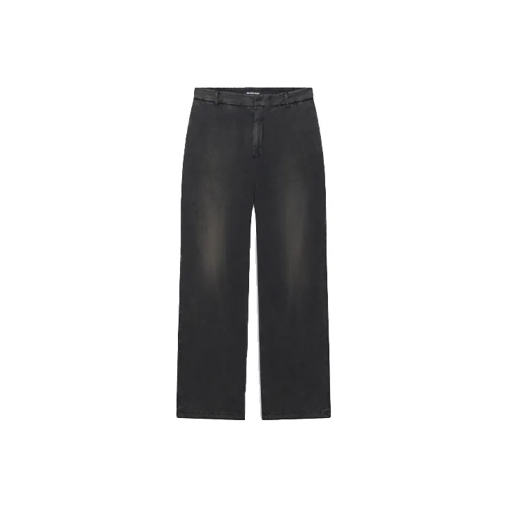 Balenciaga Worn Out Cotton Knit Trousers-0