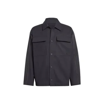 Adidas Originals Premium Essentials Premium Essentials+ Overshirt Jackets Coats Men's Black