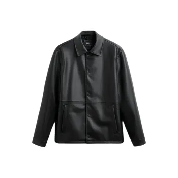 ZARA Jackets Men Black