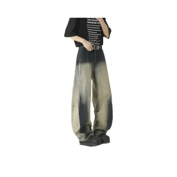 HOKLV Jeans Unisex Blue