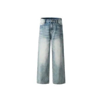 ONITSOP Floor Length Casual Cleanfit Jeans Unisex Light Blue