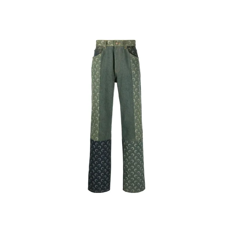 Marine Serre Jeans Men Green-0