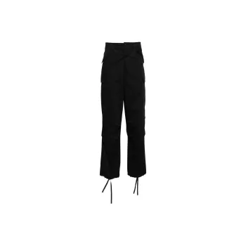 MSGM Wide Leg Mid Rise Cargo Trousers