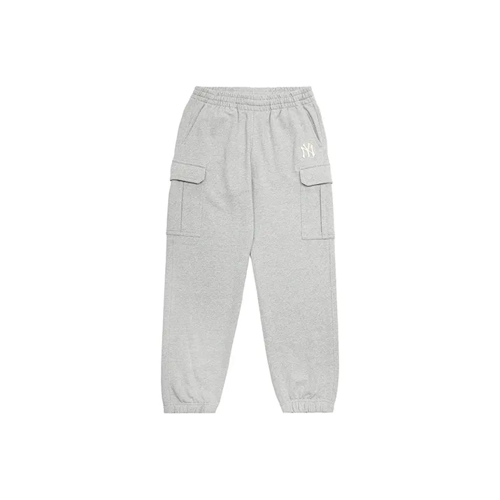 MLB New York Yankees Knitted Sweatpants Unisex Gray-0