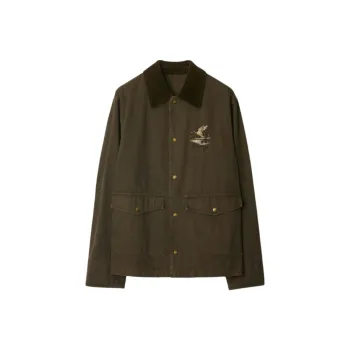 Burberry Logo Embroidered Field Jacket