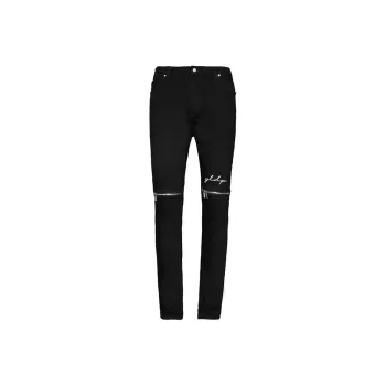 YLDP Straight Jeans Unisex Black