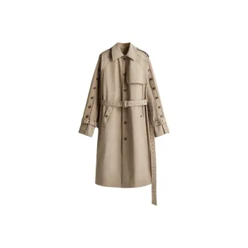 Rokh X H&M ROKH Collaboration Trench Coats Men Greige