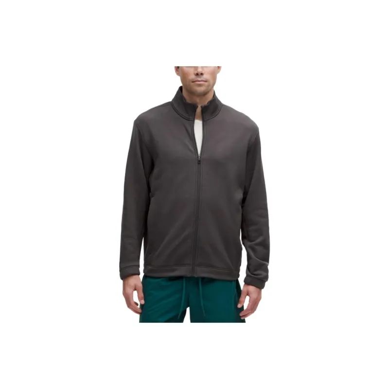 Lululemon Zeroed In Track Jacket Fleece Jackets Coats Men's Black-3