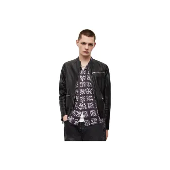 ALLSAINTS Leather Jackets Men Black