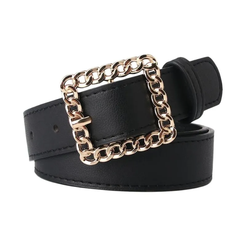 JEANSWEST PU Leather Belts Women's 2.8CM-3