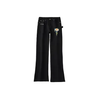 BOS BEAR Jeans Unisex Black Embroidery