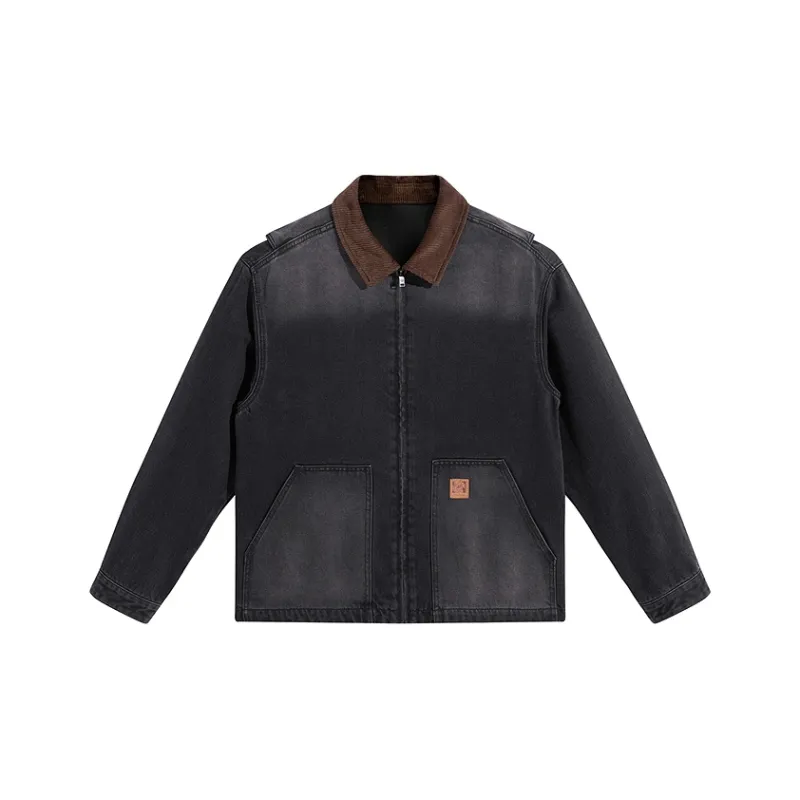 PEACEBIRD MEN Jackets Men Denim Dark Gray, Batch 1-0