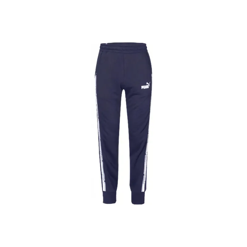 PUMA Knitted Sweatpants Men's Navy Blue-0