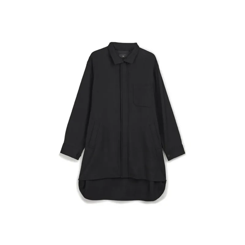 Y 3 Trench Coats Unisex Black-0