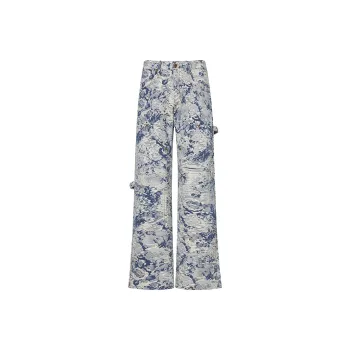 GTRG Jeans Unisex Jacquard Blue