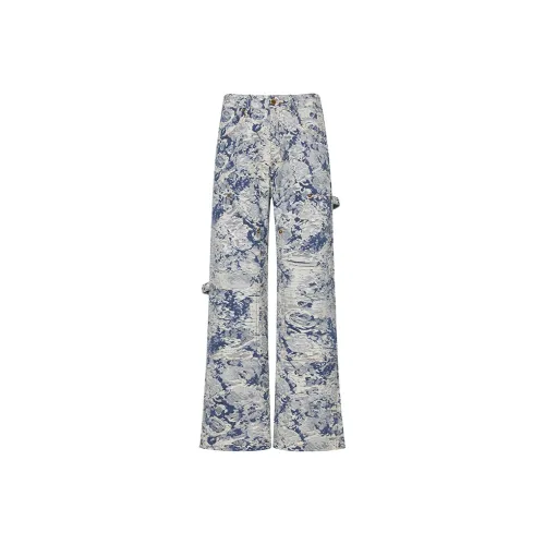 GTRG Jeans Unisex Jacquard Blue