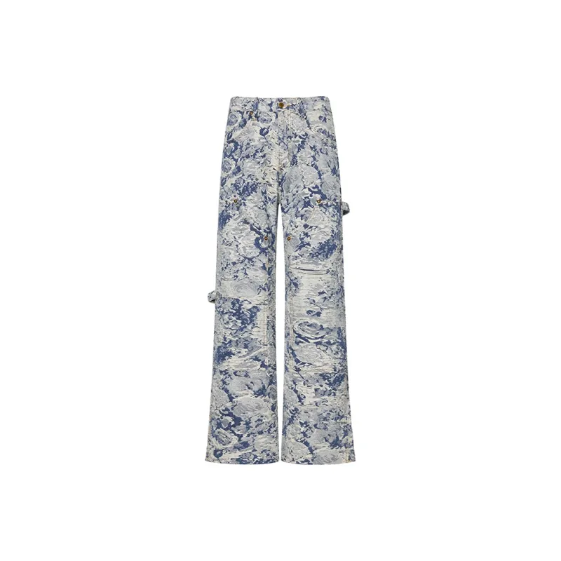 GTRG Jeans Unisex Jacquard Blue-0