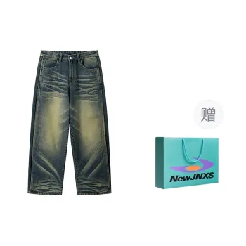 NewJnxs Jeans Unisex Vintage Blue Shopping Bag