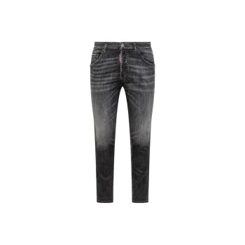 DSQUARED 2 Logo Patch Skater Jeans