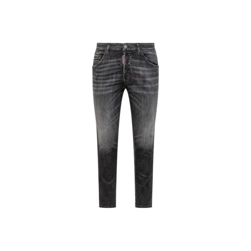 DSQUARED 2 Logo Patch Skater Jeans