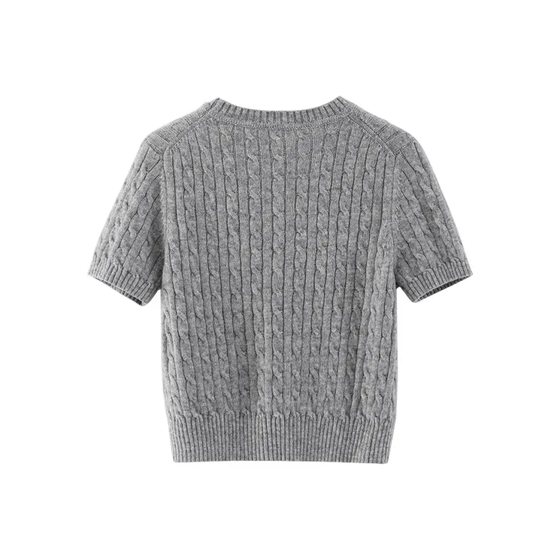 XIMENG Knitwear Women's Heather Gray-1