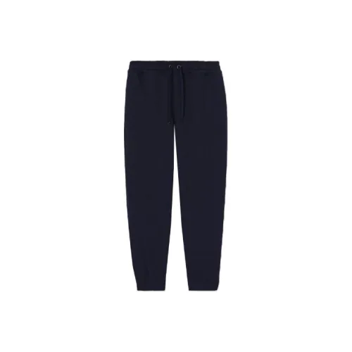 Burberry Knitted Sports Pants Men's Marine Blue