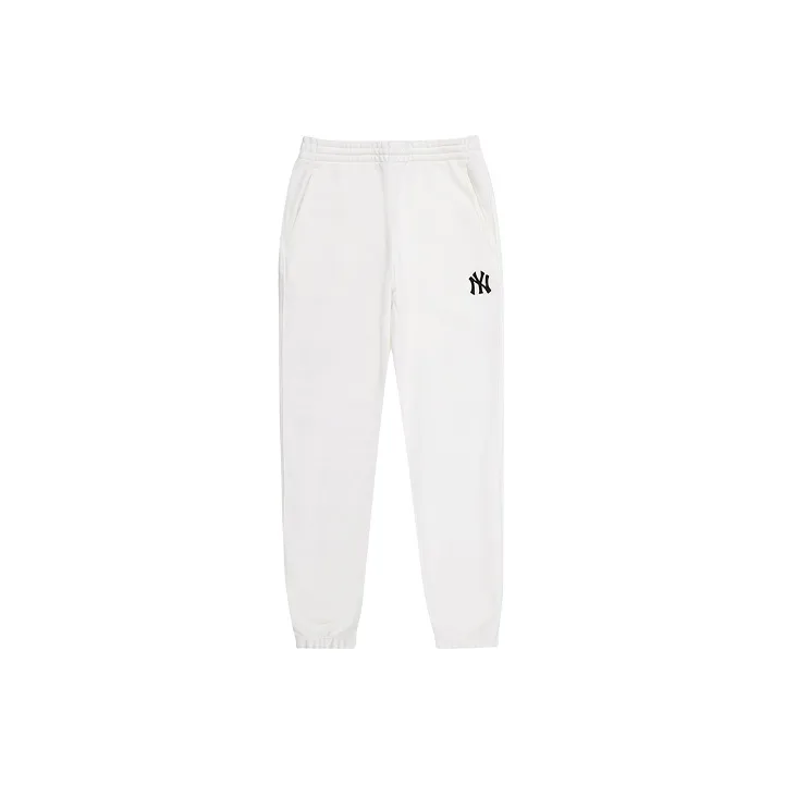 MLB New York Yankees Knitted Sweatpants Unisex White-0