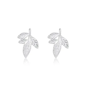 KwOnline S999 Fine Silver Stud Earrings Women's