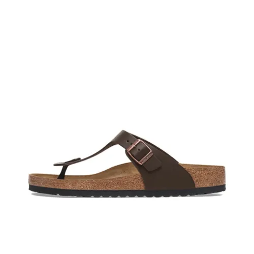 Birkenstock Gizeh Flip Flops Unisex Brown Regular Loose Fit