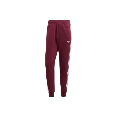 Adidas Originals ADICOLOR CLASSICS 3-STRIPES Knitted Sports Pants Men's Victory Dark Red