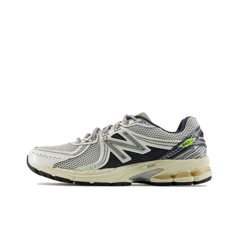 New Balance 860 V2 Anti Slip Wear Resistant Low Top Casual Shoes Unisex White Black-0