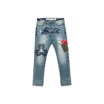 Ice Cream Jeans Unisex Sky Blue