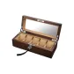 6 Watch Slot Light Coffee Internal Trim (Glass Window)