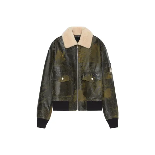 GIVENCHY Leather Jackets Coats Men's Multicolor