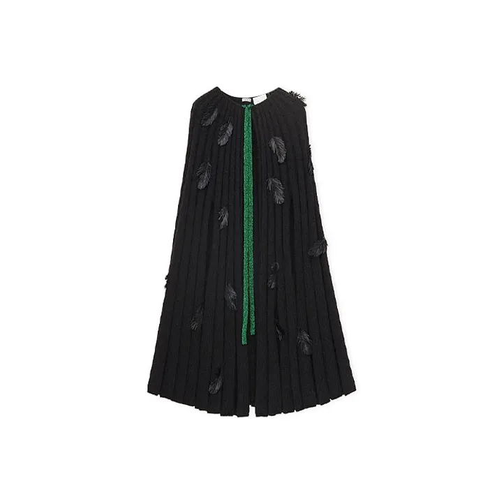 LOEWE X Howl's Moving Castle Cloaks Unisex Black-0