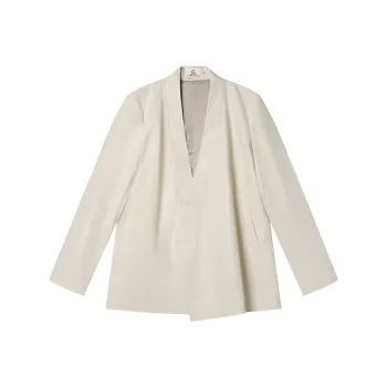 Cheng Jin Yi Bureau Leather Jackets Men White