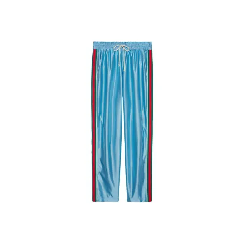GUCCI Shiny Jersey Jogging Pant With Web