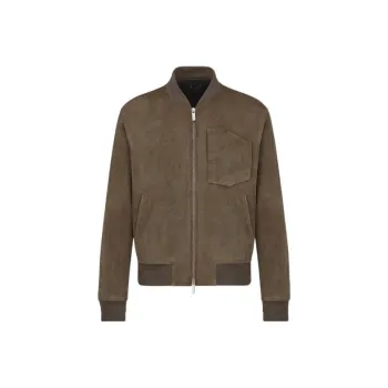 DIOR Leather Jacket Men's Brown