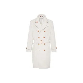 Brunello Cucinelli FW23 Trench Coat Men's Ecru