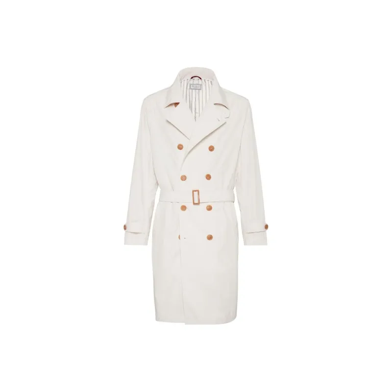 Brunello Cucinelli FW23 Trench Coat Men's Ecru-0