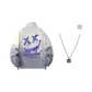 Sun Protection/Windproof/Thin-White Gray (Includes Necklace)