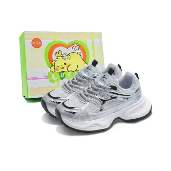 Budding Bear Height Increasing Abrasion Resistant Lightweight Breathable Slip Resistant Low Top Chunky Sneakers Women's