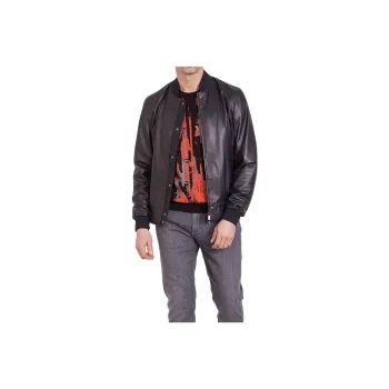 Zzegna Leather Jacket Men's Brown