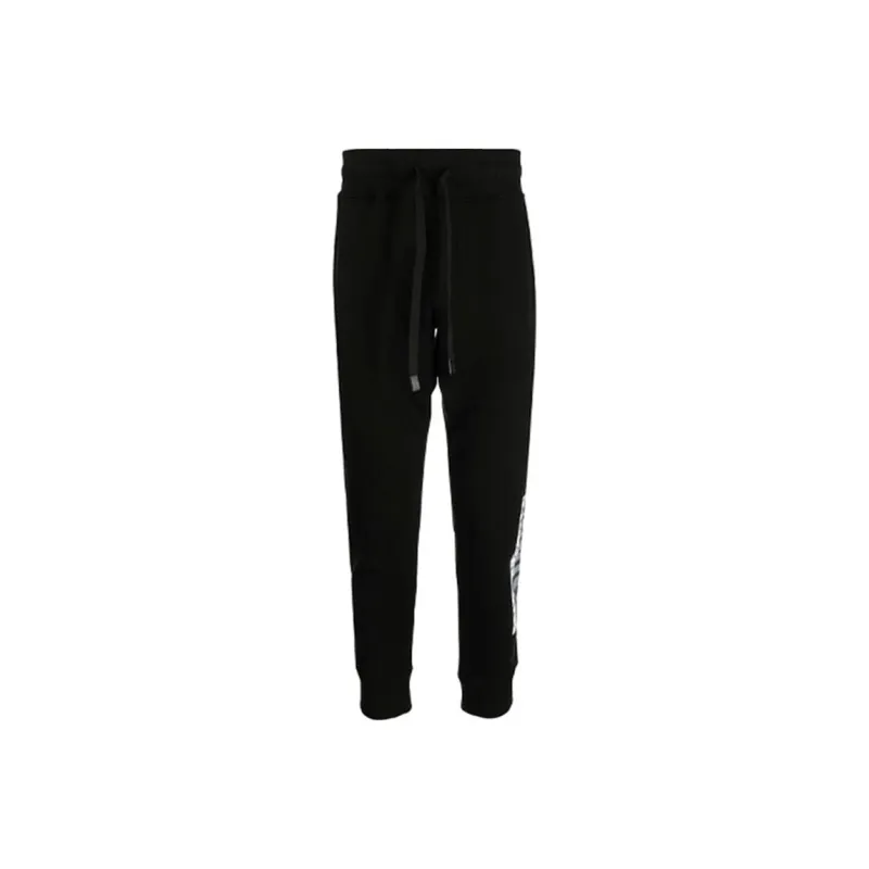 VERSACE JEANS COUTURE FW21 Knitted Sports Pants Men's Black-0