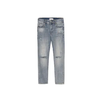 CLIMAX VISION Jeans Unisex Washed Blue