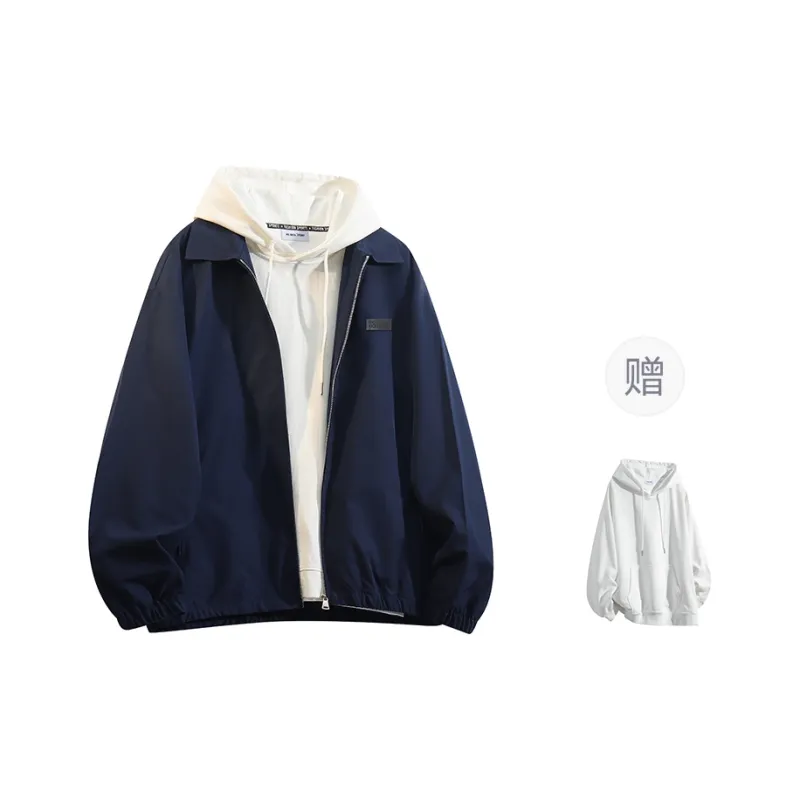 YOSICIL Jackets Coats Unisex Cream Gray-6