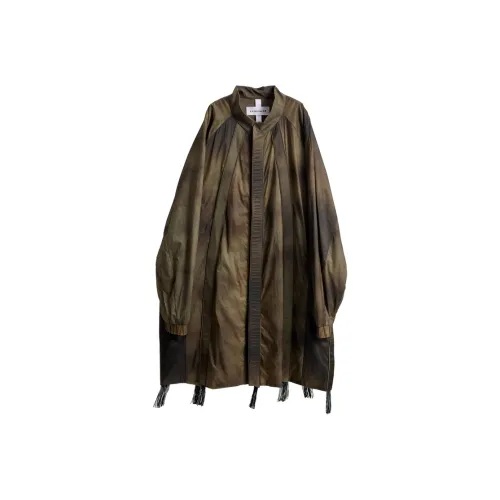 A. A. Spectrum Trench Coat Unisex Seaweed Green