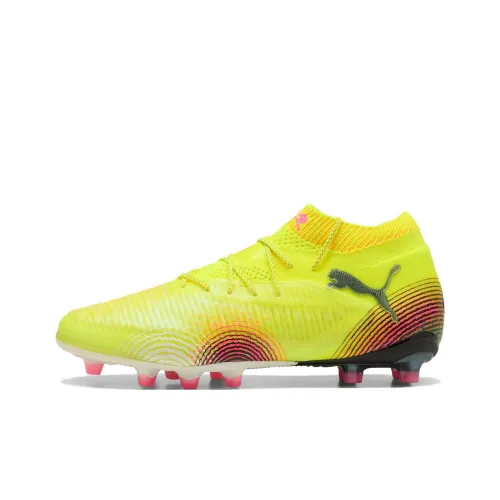 PUMA FUTURE 8 AG Rubber Short Studs Anti Slip Wear Resistant Soccer Shoes Men's Yellow