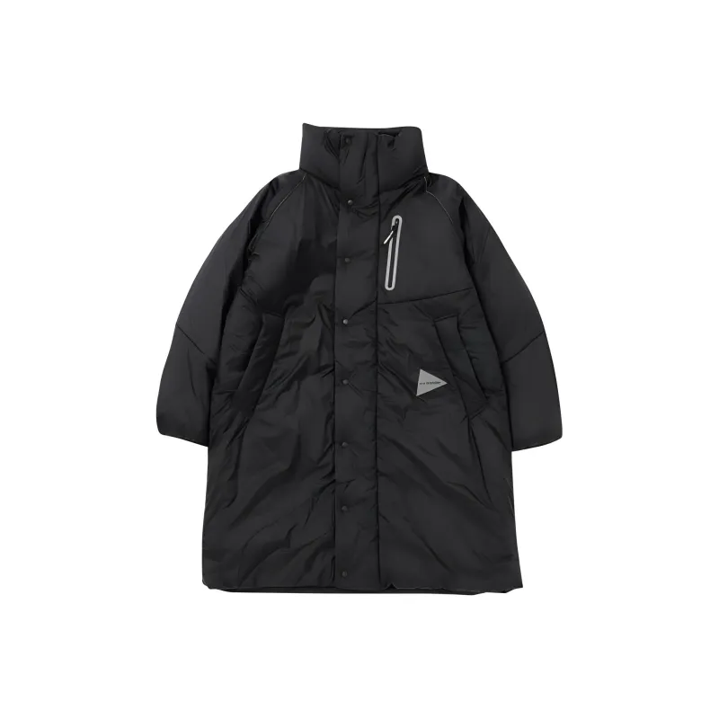 And Wander Puffer Jacket Unisex Black-0